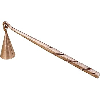 Living Ideas Rose Gold Metal Candle Suffer Hand Forged Twisted Handle Candle Snuffer Wrought Iron... | Amazon (US)