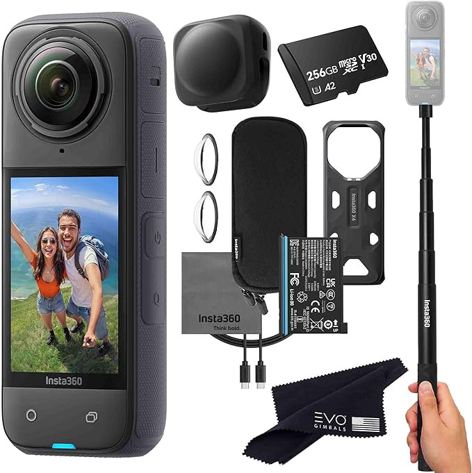 Insta360 X4 Basic Bundle-8K Waterproof 360 Action Camera with 1/2" 48MP Sensors, 8K 360 HDR Video... | Amazon (US)