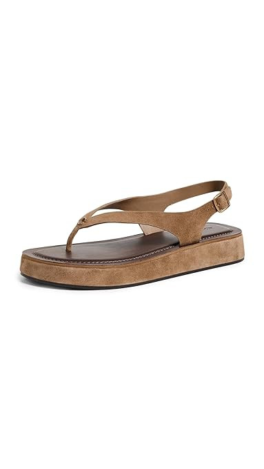 COACH Women's Sculpted C Platform Suede Thong Sandals | Amazon (US)