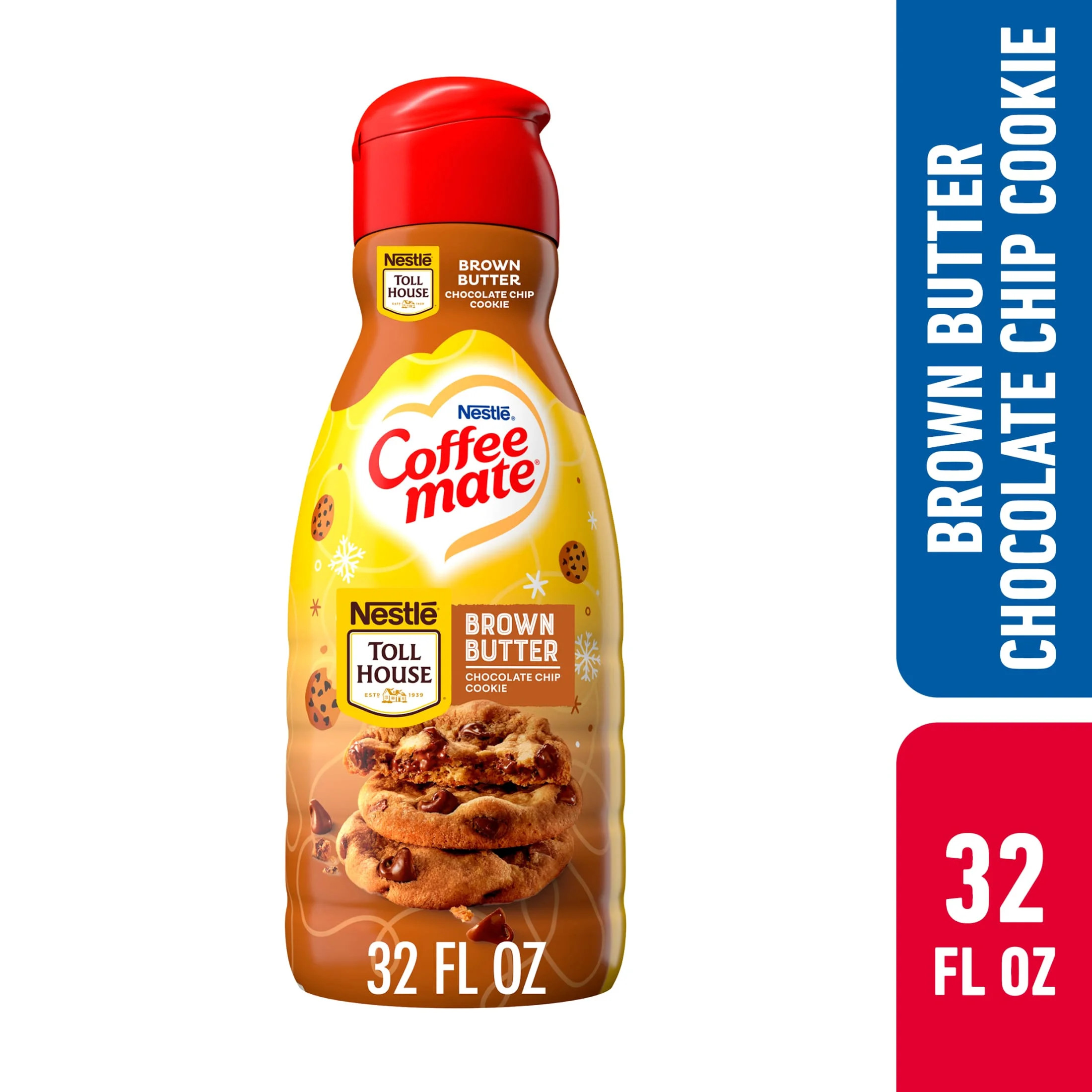 Nestle Coffee Mate Brown Butter Chocolate Chip Cookie Liquid Coffee Creamer 32 fl oz | Walmart (US)