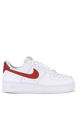 Air Force 1 '07 Sneaker in White & Rugged Orange | Revolve Clothing (Global)