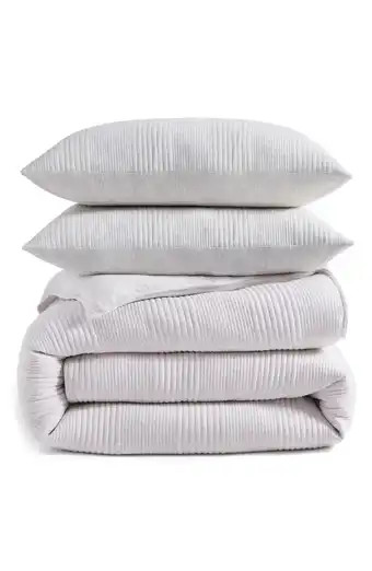 DKNY Modern Waffle Cotton Duvet & Sham Set | Nordstrom | Nordstrom
