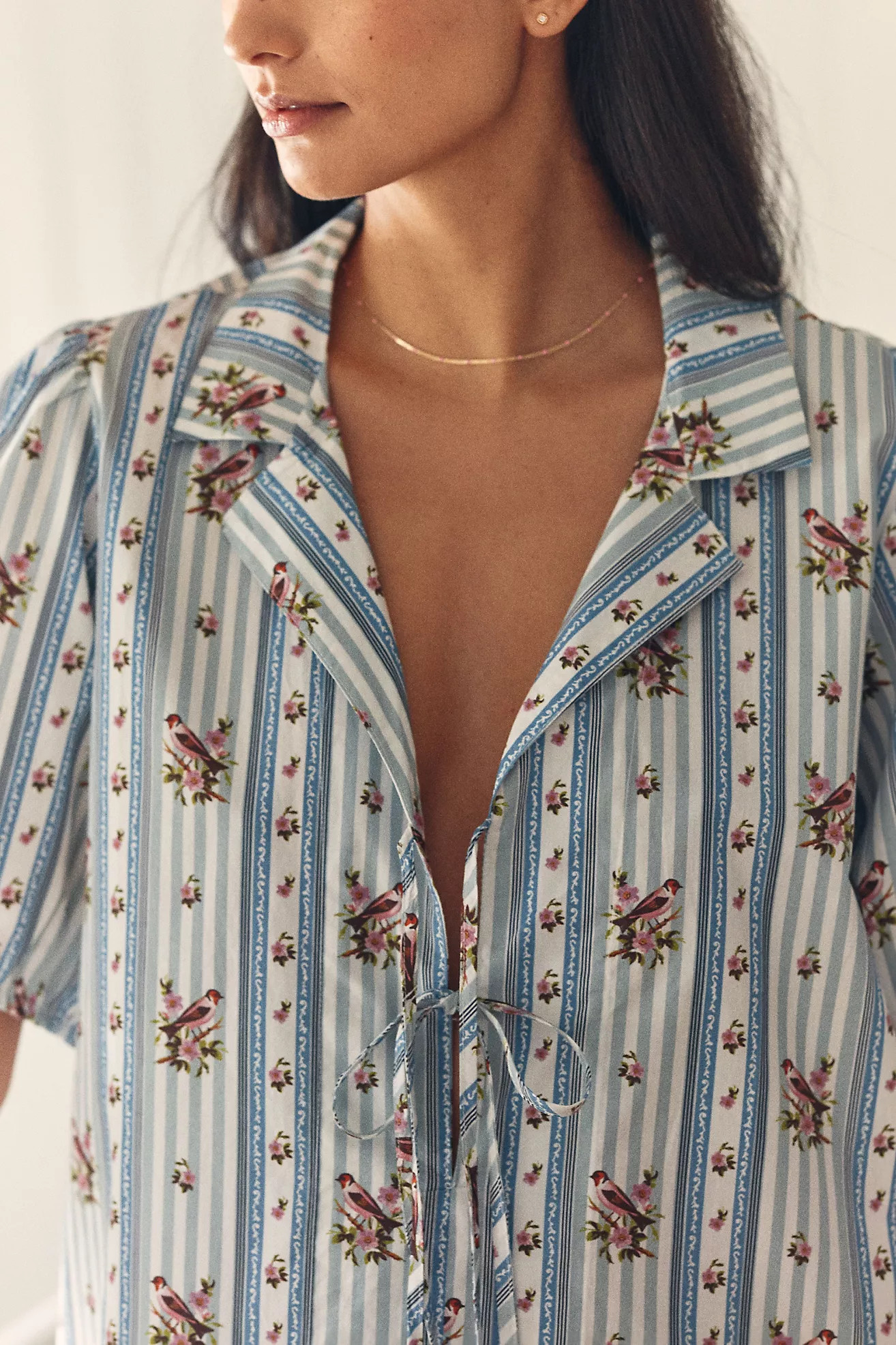 LyreBird Puff Sleeve Mini Dress | Anthropologie (US)