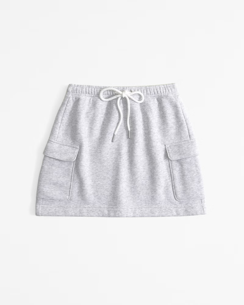 Women's Fleece Cargo Mini Skirt | Women's New Arrivals | Abercrombie.com | Abercrombie & Fitch (US)
