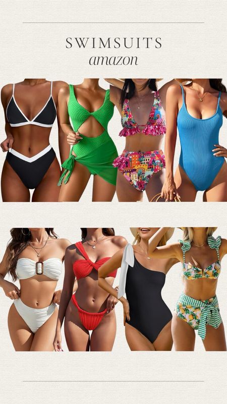 Swimsuits from Amazon for the summer time!

Bikini | one piece | vacation | tropical 

#LTKtravel #LTKswim #LTKfindsunder50