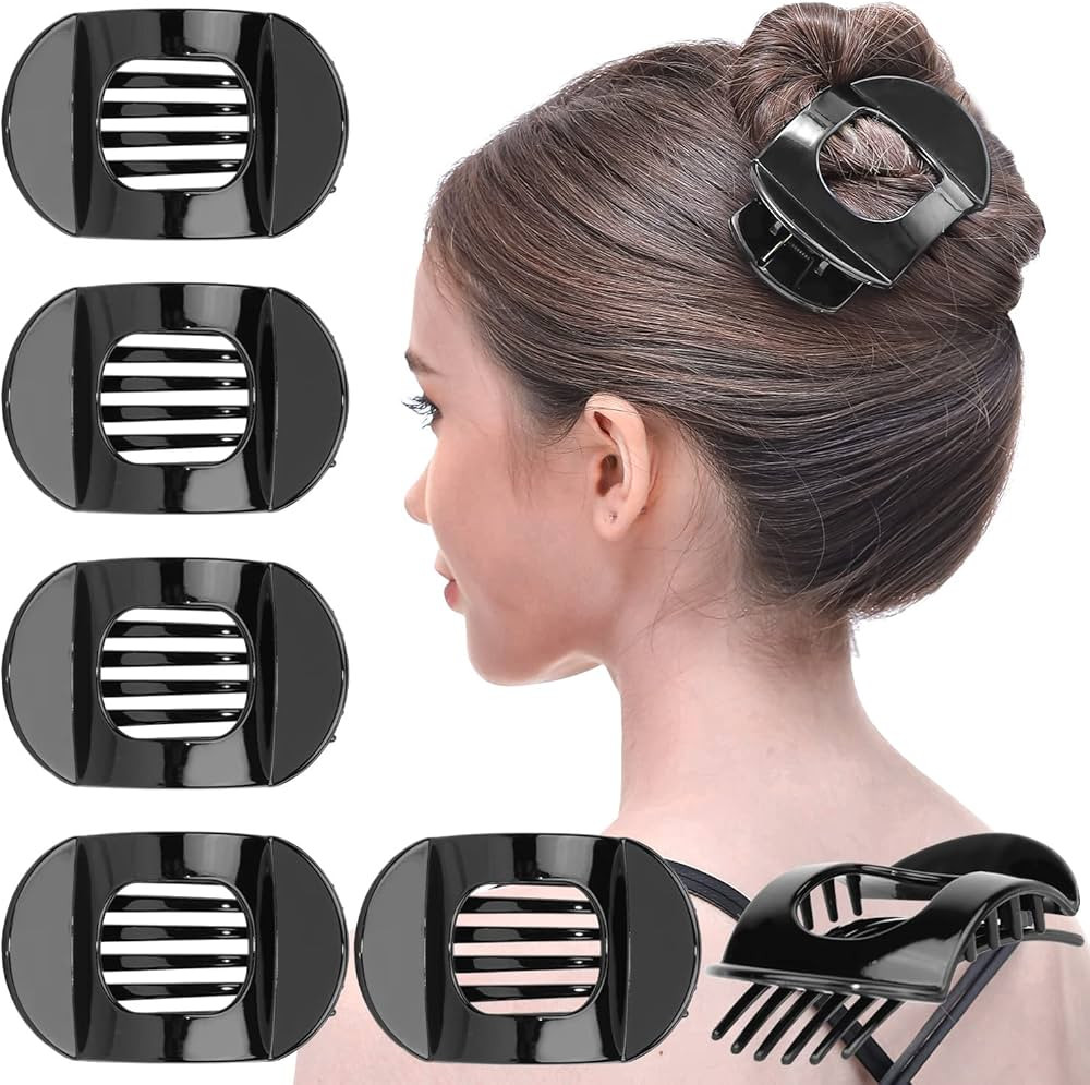 RC ROCHE ORNAMENT 6 Pcs Womens Square Strong Grip Secure Hold Inner Teeth Styling Plastic Comfort... | Amazon (US)