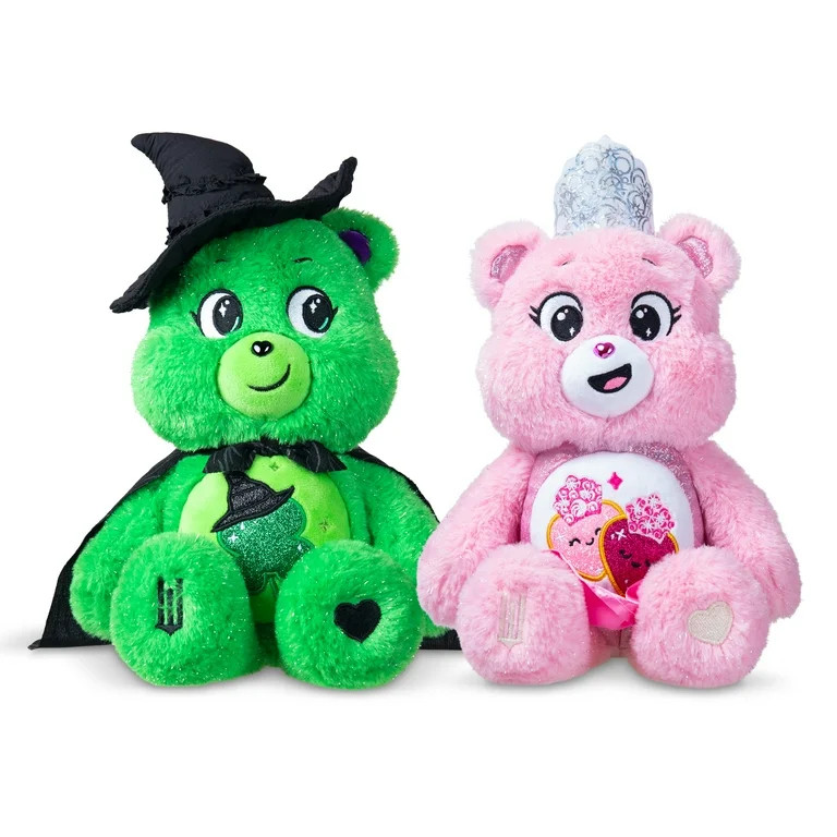 Care Bears x Wicked 2-Pack - Love-a-Lot Bear as Glinda & Good Luck Bear as Elphaba | Walmart (US)