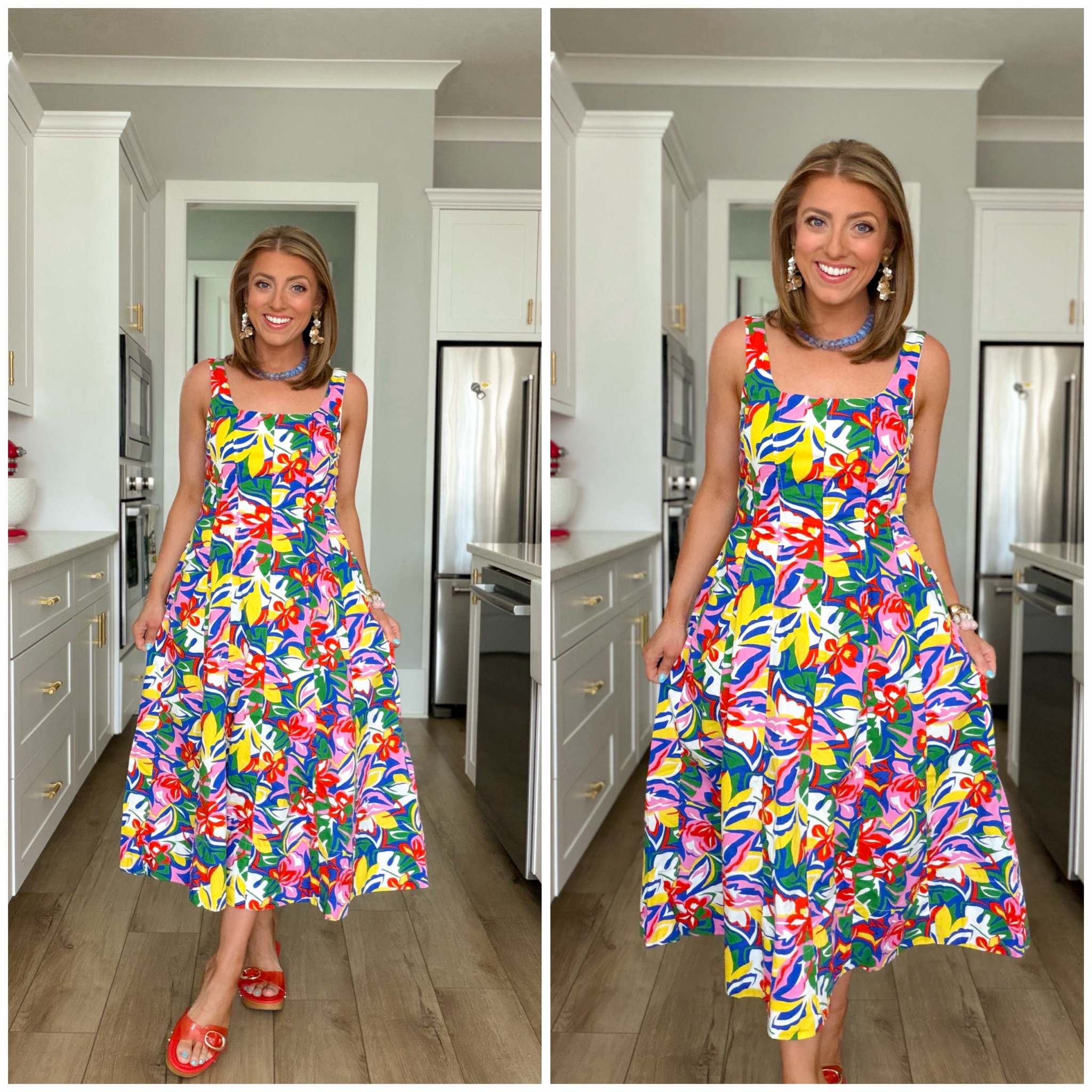 This vibrant floral dress is giving major designer-inspired vibes! 🌈 The colorful print, flattering square neckline, and full midi silhouette make this one such a standout piece. It’s the perfect dress when you want to add a fun pop of color to your wardrobe.

Perfect for vacations, weddings, brunch, church, girls’ trips, and special occasions. Trust me, this is one of those dresses you’ll get compliments on every time you wear it.

#WalmartFashion #WalmartStyle #WalmartFinds #FloralDress #ColorfulStyle #AffordableFashion #SummerFashion #VacationOutfits #DressInspiration #MomStyle #FashionOver30 #WalmartNewArrivals #StatementDress #AffordableStyle

#LTKootd #LTKPetite