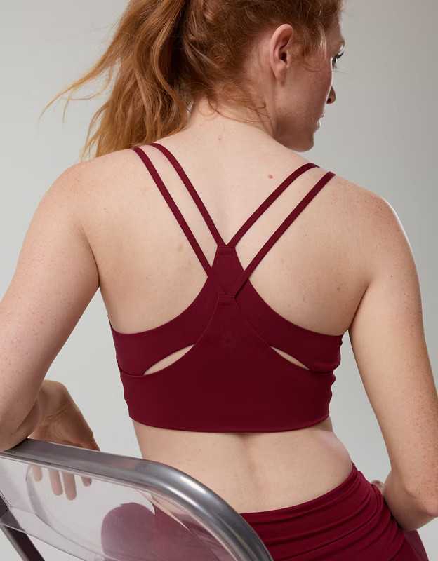 OFFLINE By Aerie Real Me Hold Up! Layered Sports Bra | Aerie