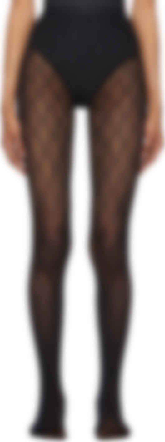 Black GG Supreme Tights | SSENSE