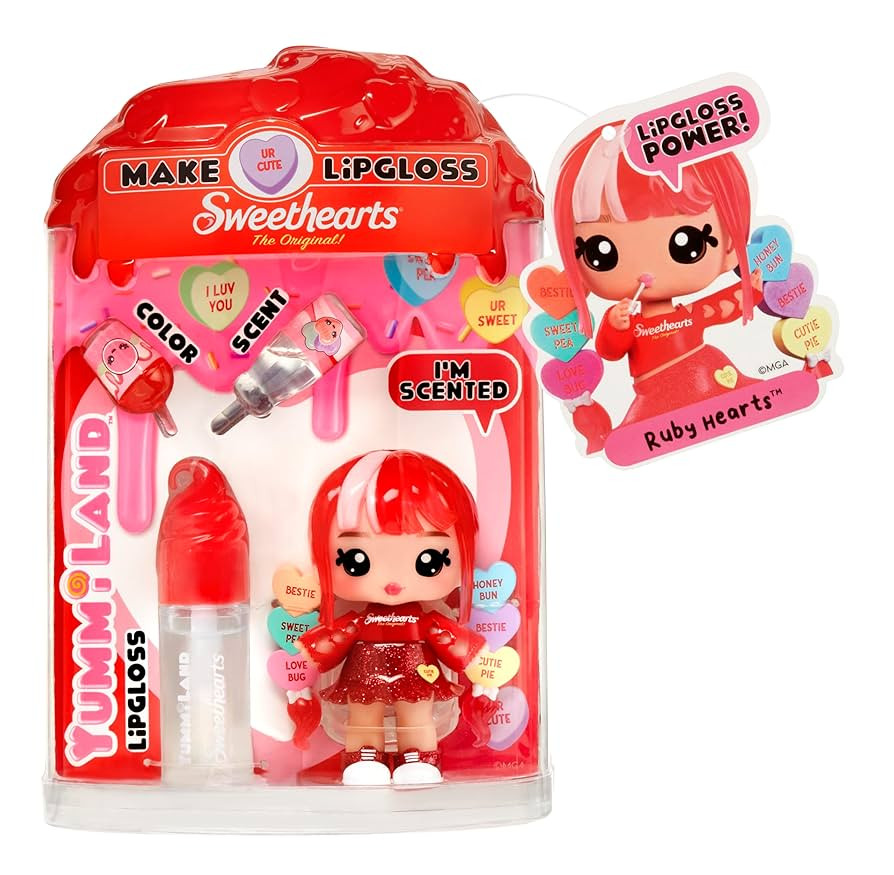 Yummiland x Sweethearts Collection Ruby Hearts Lip Gloss Dolls | Amazon (US)