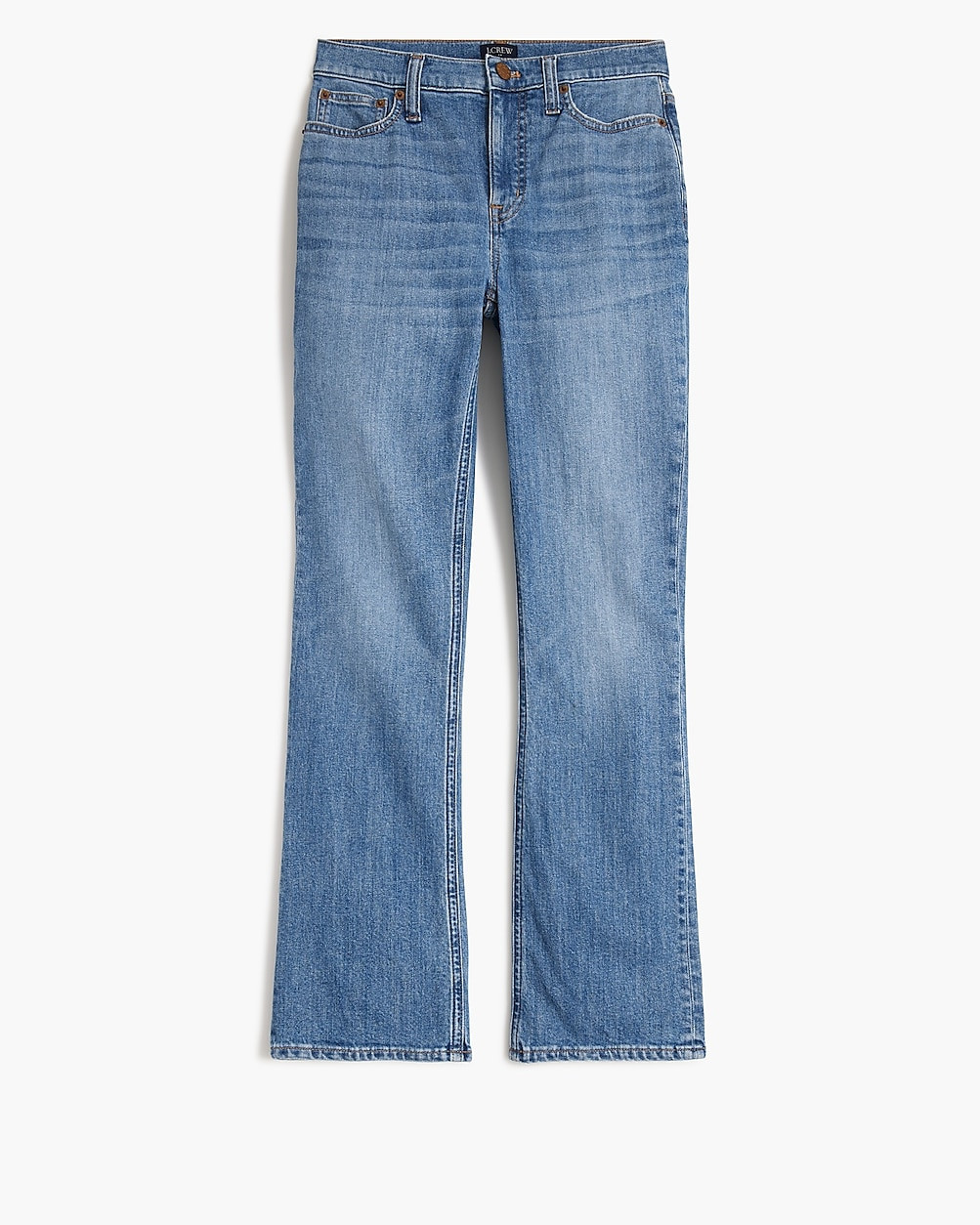 Flare crop mid-rise jean in all-day stretch | J.Crew Factory