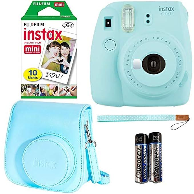 Fujifilm Instax Mini 9 - Ice Blue Instant Camera, 10 Prints Fujifilm instax Instant Mini Film, Fujif | Amazon (US)