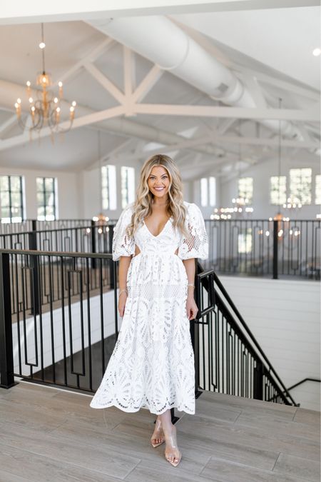 sharing some inspo for my BRIDES! this dress would be perfect for dress shopping, a bridal brunch or any other occasion! (wearing size 4) 

bride to be, bridal inspo, white dress, bridal dress, white maxi dress, white eyelet dress, showpo

#LTKfindsunder100 #LTKwedding