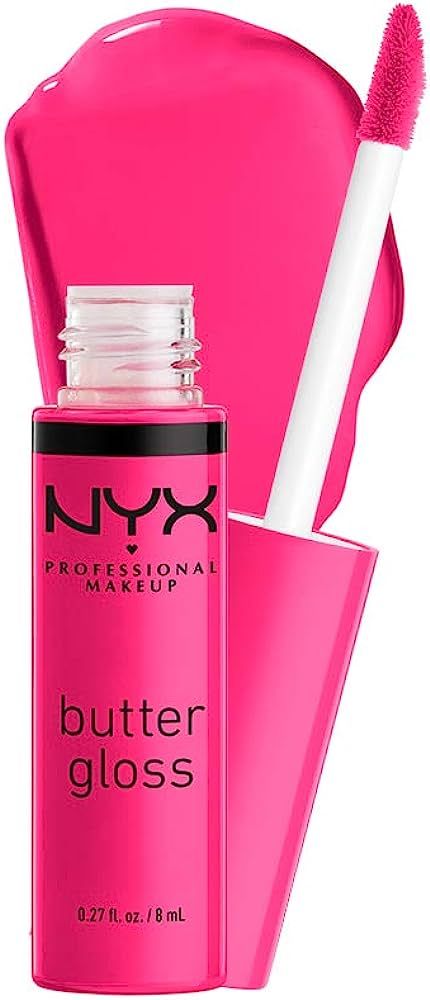 NYX PROFESSIONAL MAKEUP Butter Gloss, Non-Sticky Lip Gloss - Summer Fruit (Hot Pink) | Amazon (US)