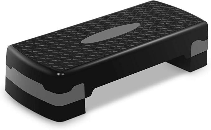 Giantex 27" Aerobic Step, Non-Slip Surface, Height-Adjustable 4"-6" Step Aerobics Platform, Worko... | Amazon (US)