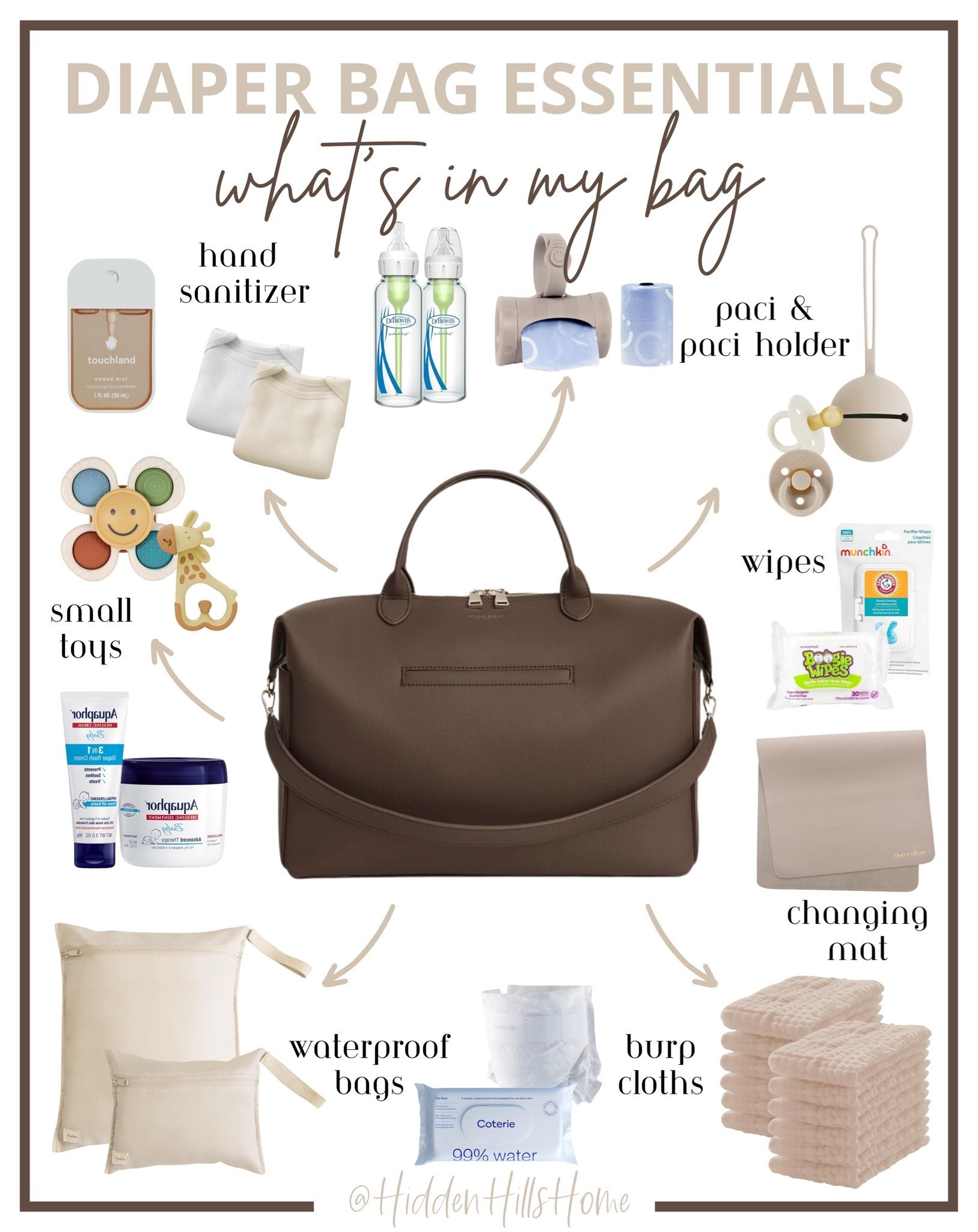 Diaper bag essentials, must haves for your diaper bag, baby essentials, what to pack in your diaper bag!
This diaper bag is from Mina Baie! The Emmy full in Coco

#LTKHome #LTKSaleAlert #LTKBaby