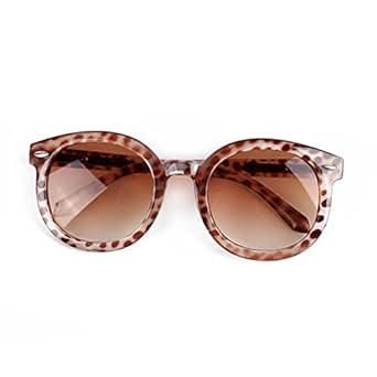 Xinhuaya Kids Toddlers Round Sunglasses Arrow Style Eyeglasses UV400 Leopard | Amazon (US)