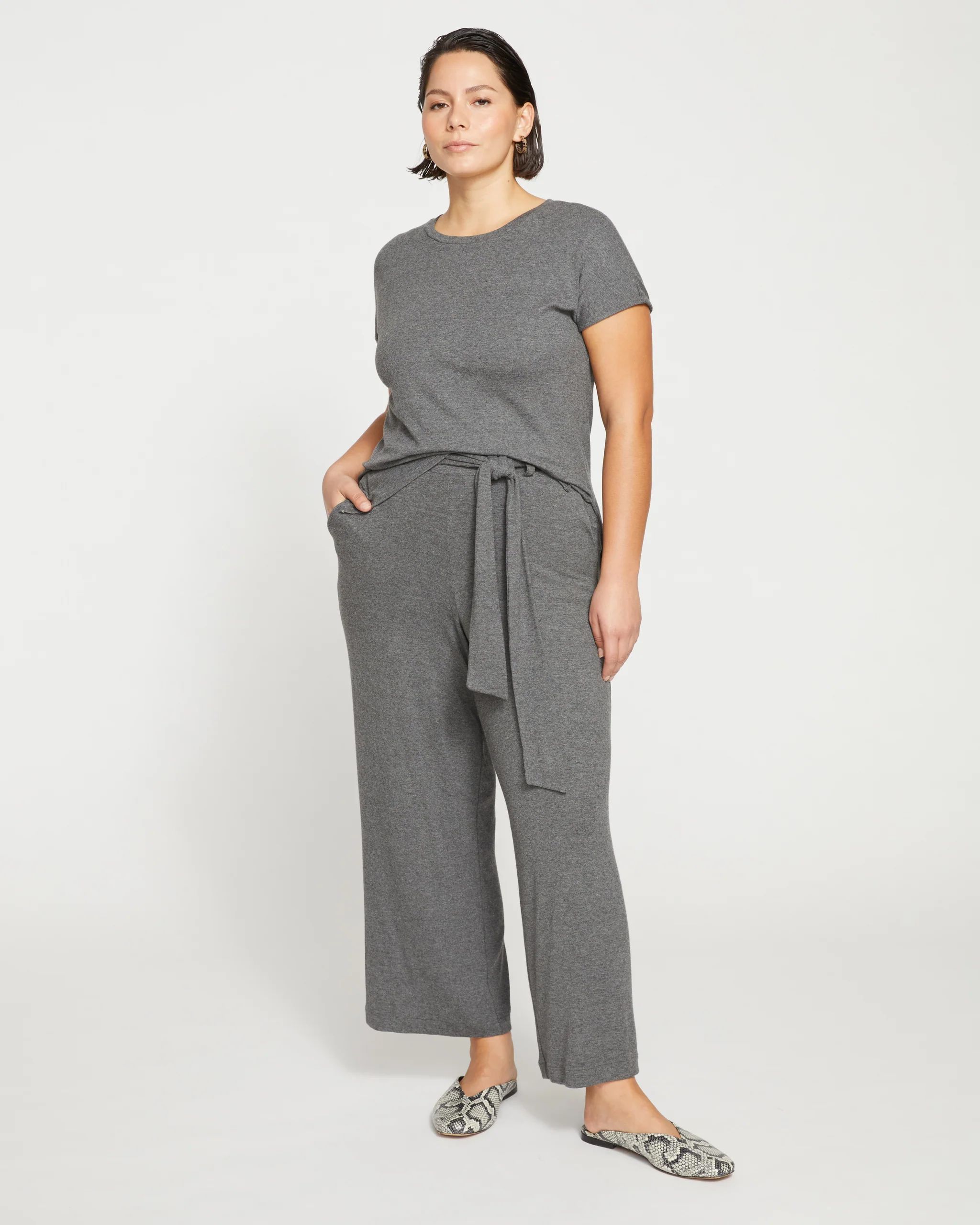 Deluxe Rib Wide Leg Pants | Universal Standard