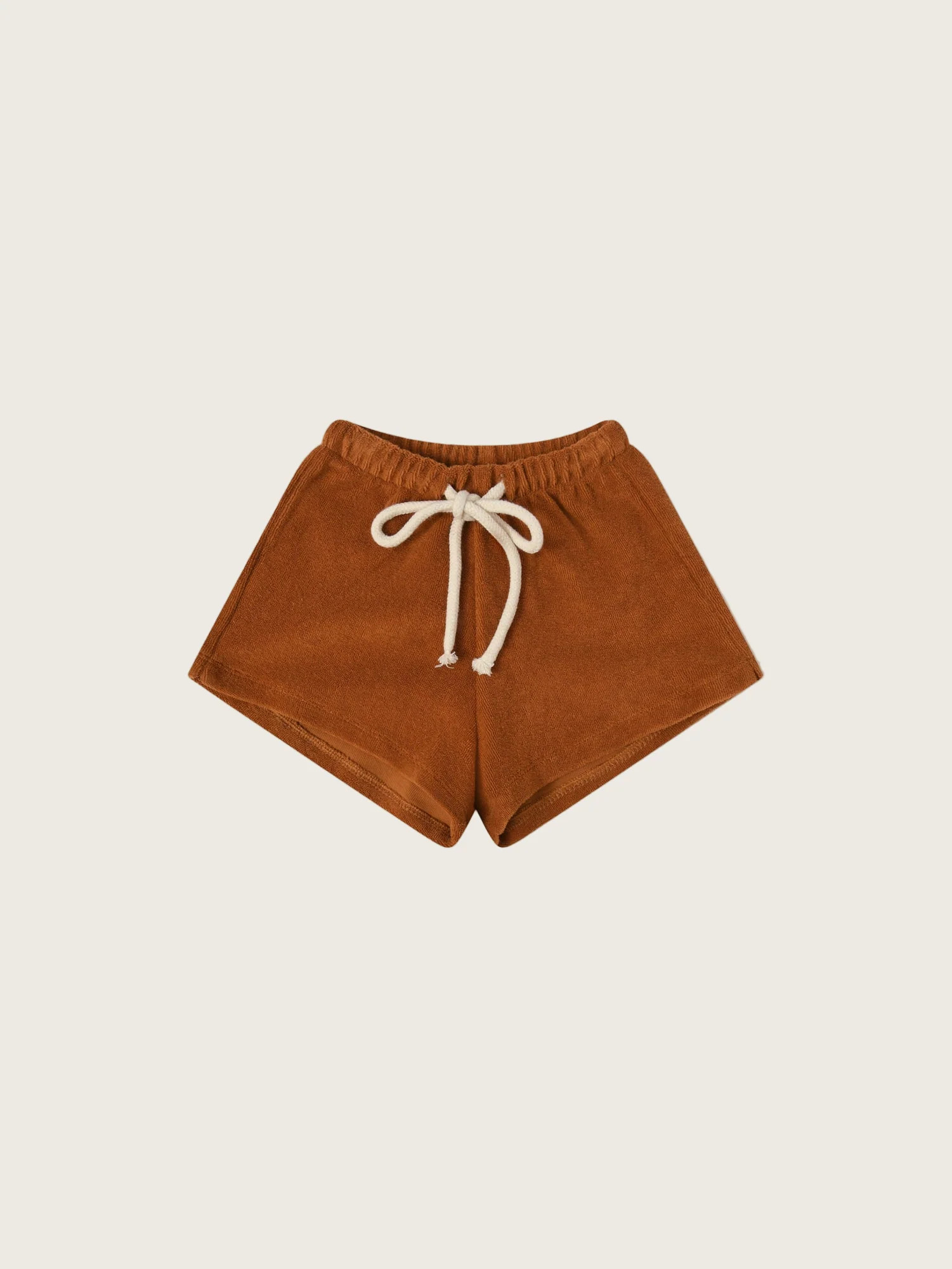 Terracotta Terry Rope Shorts | Organic Zoo