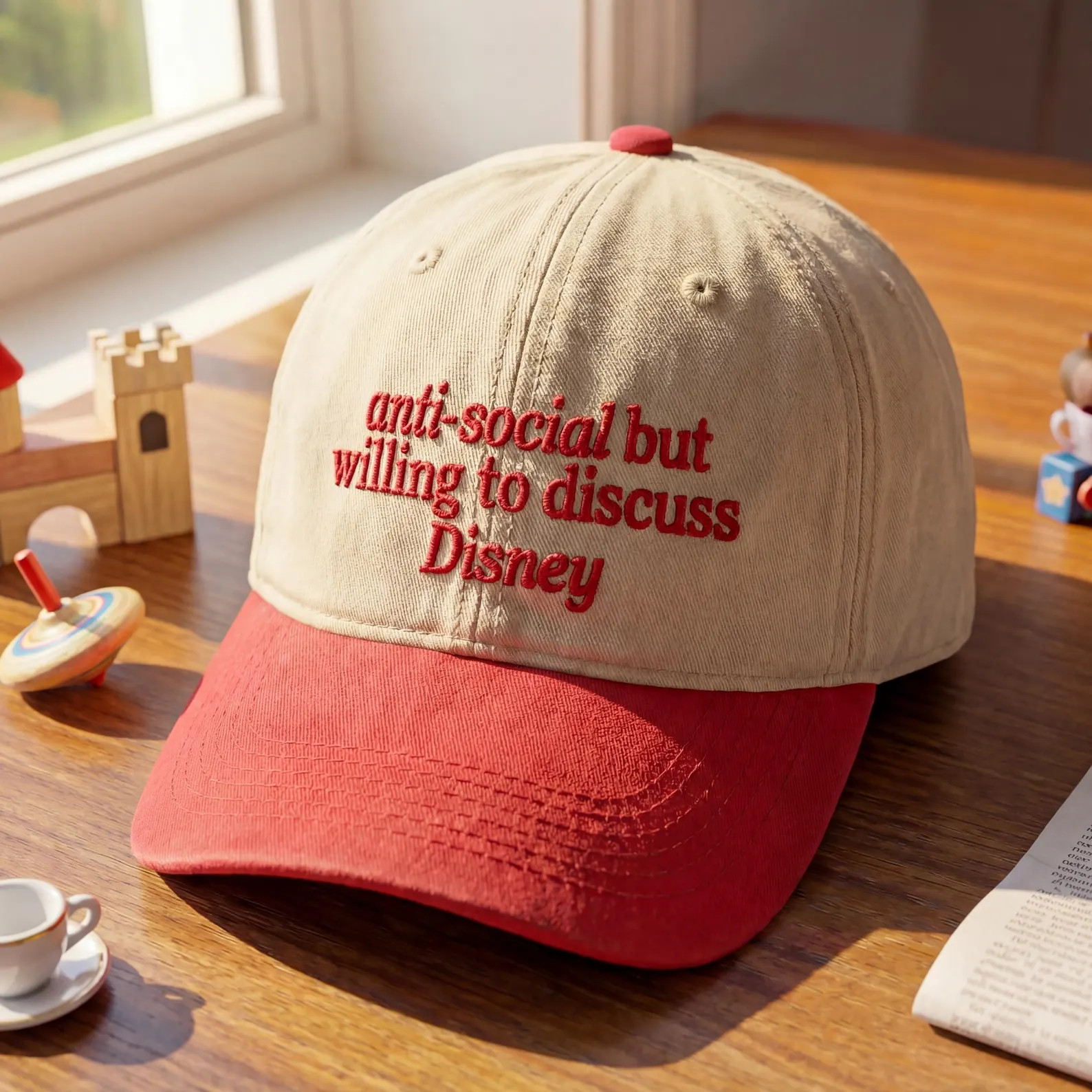 Embroidered Anti Social But Willing To Discuss Disney Hat, Funny Disney Adult Gift, Retro Trucker... | Etsy (Global)