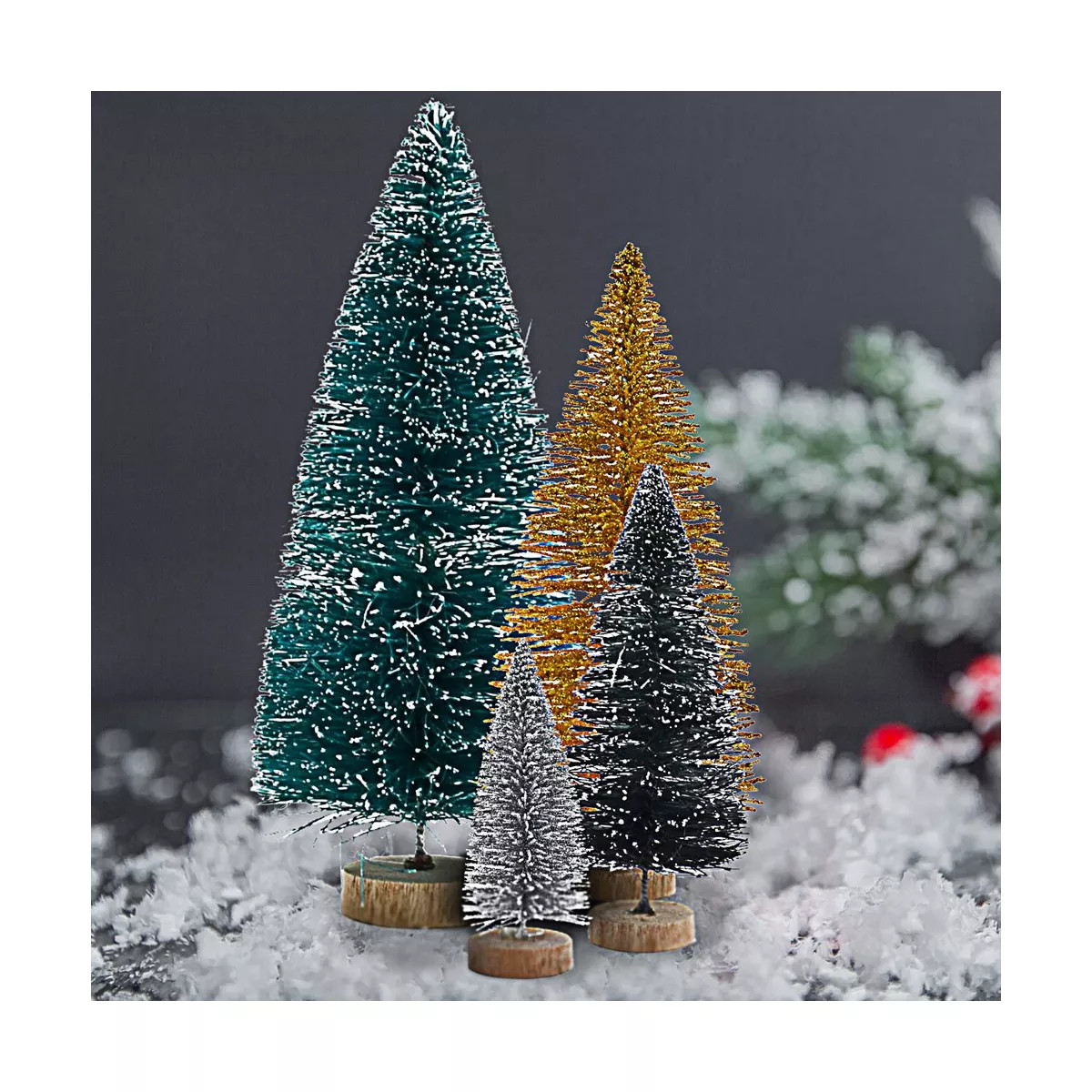 Joiedomi  32pcs Snow Frost Mini Artificial Christmas Tree | Target