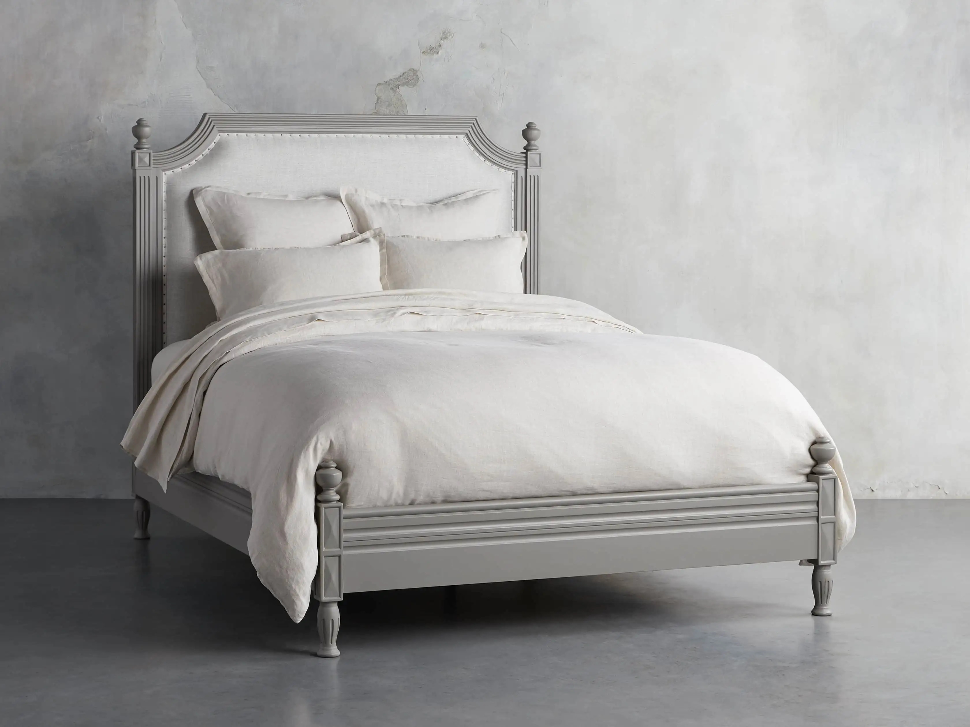 Evelyn 63"" Queen Bed in Stratus | Arhaus