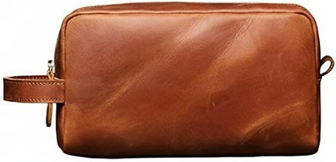 The Tannery Genuine Leather Toiletry Bag For Men & Women, Lightweight Pouch For Unisex, Durable M... | Amazon (US)