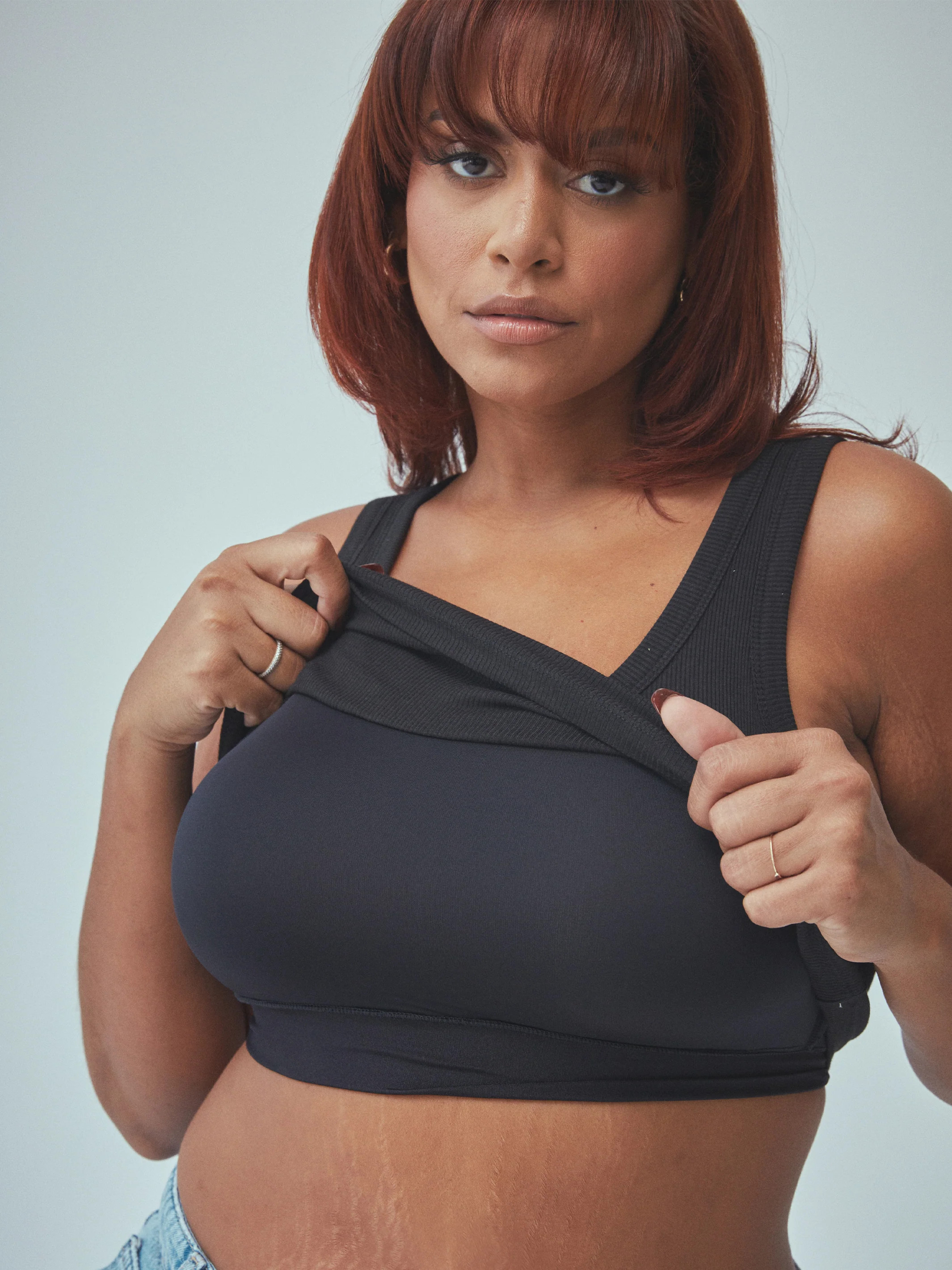 Bamboo Scoop Neck Brami Tank (Crop) | Klassy