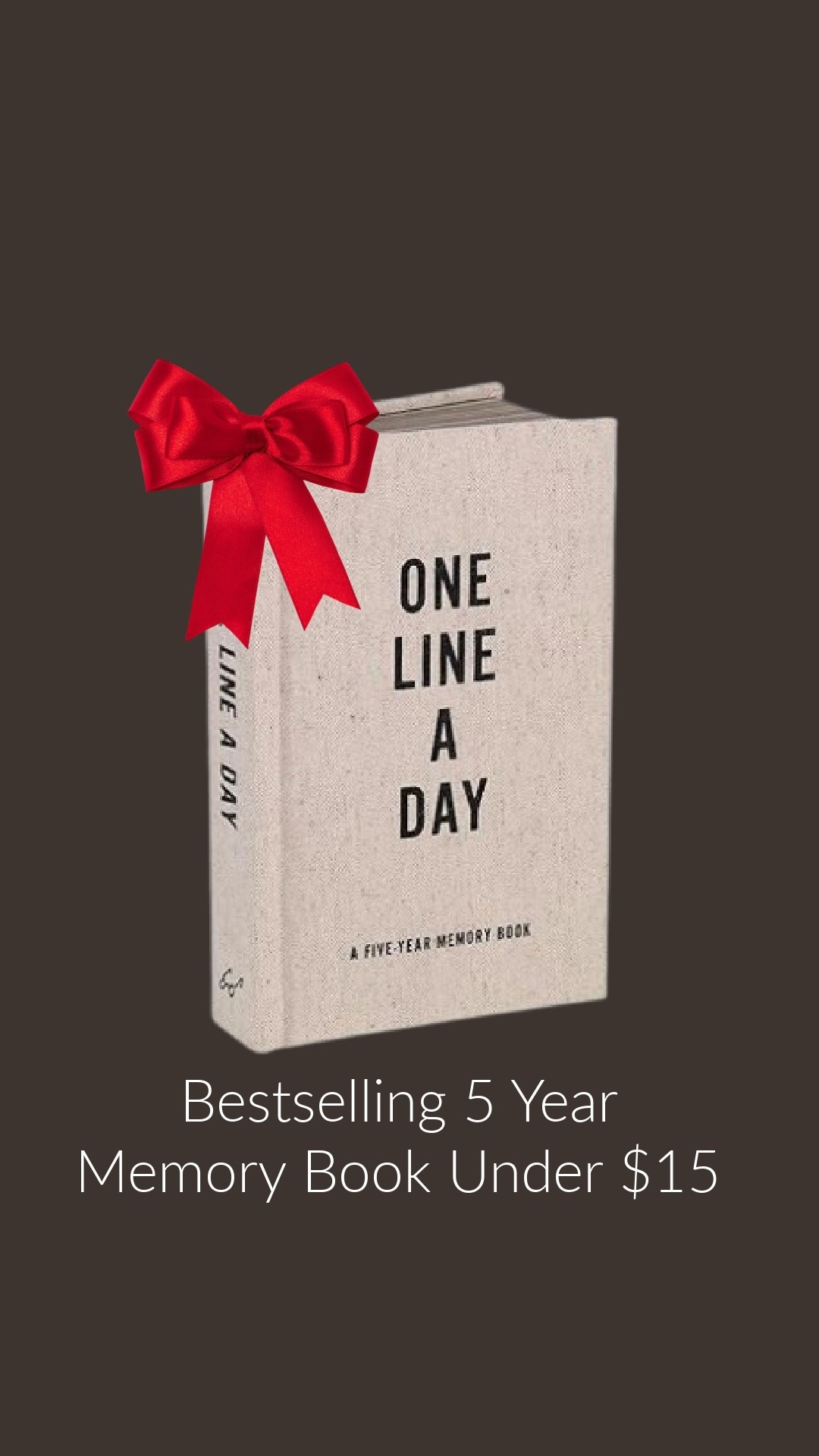 A gift that becomes more special with time. This bestselling one-line-a-day memory book is under $15 and so easy to keep up with.

#LTKHoliday #LTKGiftGuide #LTKHome