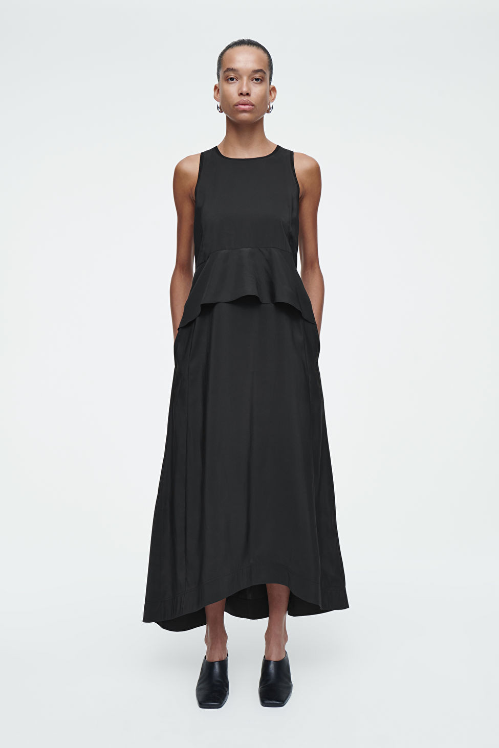 DRAPED-PEPLUM MAXI DRESS | COS UK