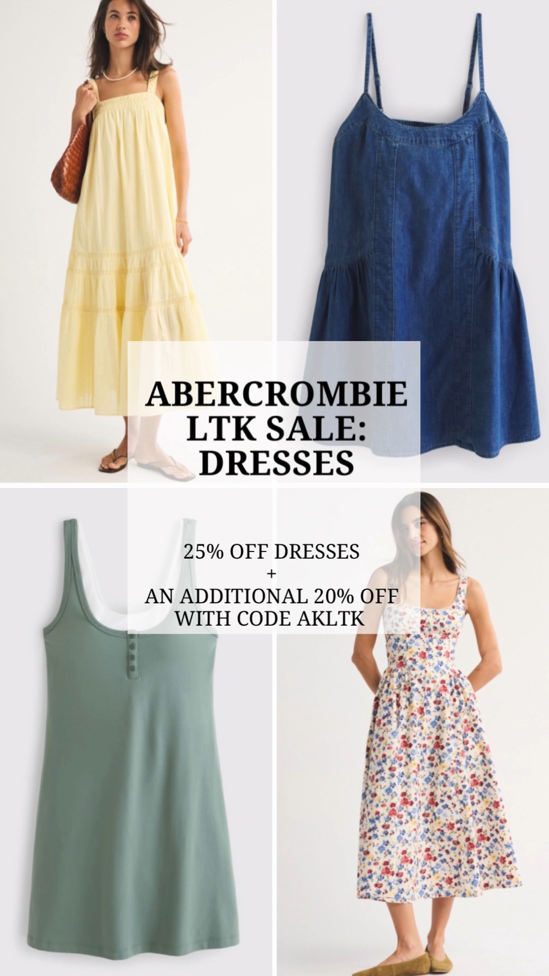 the LTK @abercrombie sale is live! Dresses are 25% off plus everything is 20% off with code AFLTK!

#LTKxAbercrombie #LTKSaleAlert