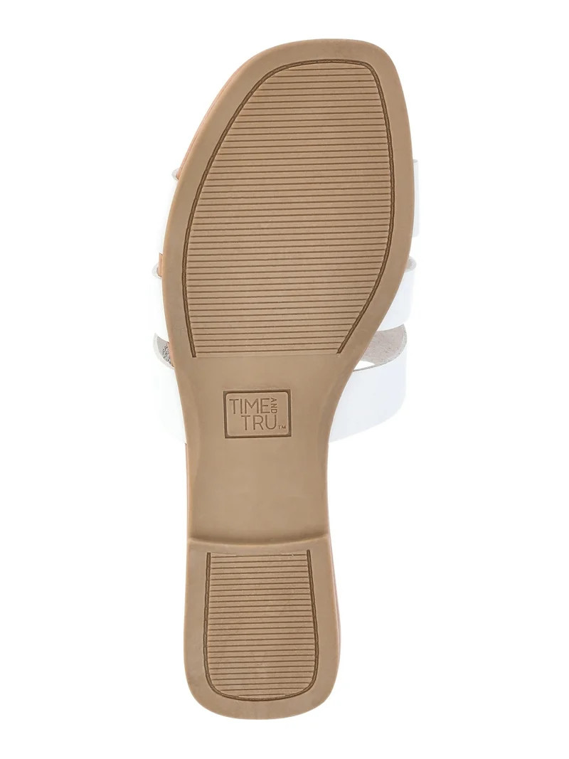 Time and Tru Women's Embellished Slide Sandals | Walmart (US)
