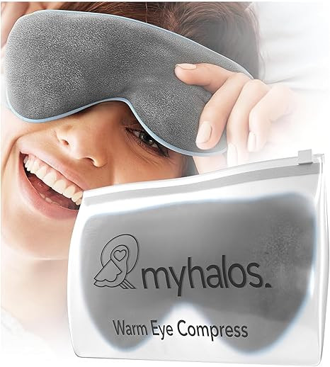 MyHalos® Heated Eye Mask for Dry Eyes - Steam Warm Compress for Eyes - Remove Styes, Chalazion T... | Amazon (US)