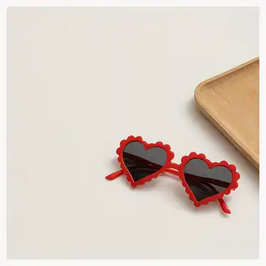 Kids Cute Heart Shaped Sunglasses Sun Protection Outdoor - Temu | Temu Affiliate Program