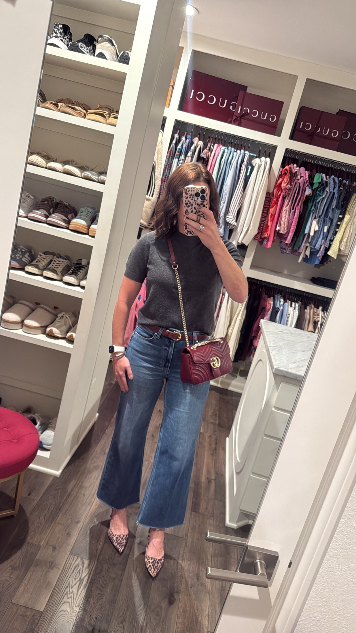 This knit t-shirt is incredibly soft and will be such a staple piece for fall! It and my heels are under $30! 

#LTKFindsUnder50 #LTKOver40 #LTKStyleTip