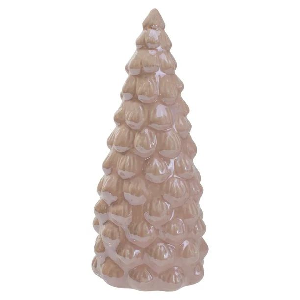 8.5" Soft Pink Ceramic Cone Table Top Christmas Tree - Walmart.com | Walmart (US)