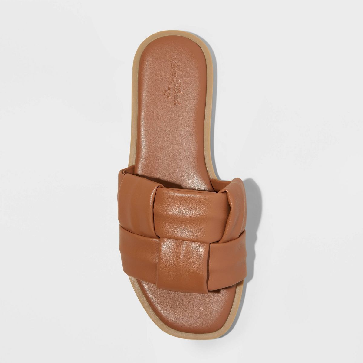 Women's Mara Footbed Sandals - Universal Thread™ Cognac 8 | Target