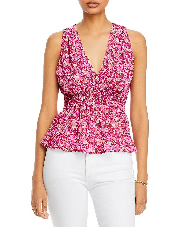 Floral Print Smocked Waist Top - 100% Exclusive | Bloomingdale's (US)
