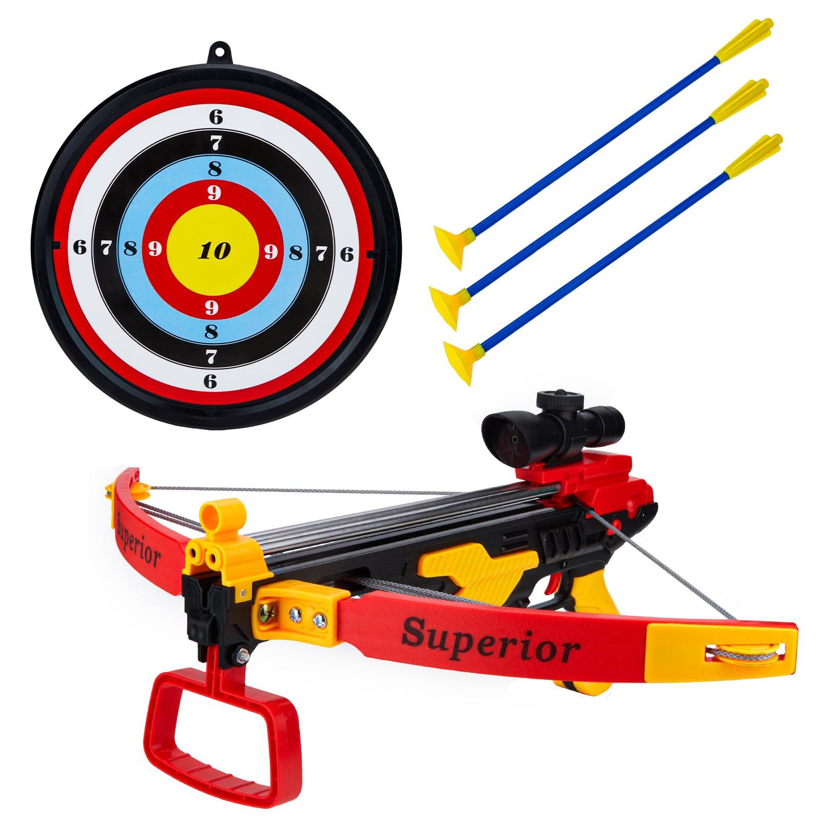 Contixo BA3 Crossbow and Arrow Archery Toy Set, Kids Outdoor Shooting Sport Game Toys with 3 Suct... | Amazon (US)