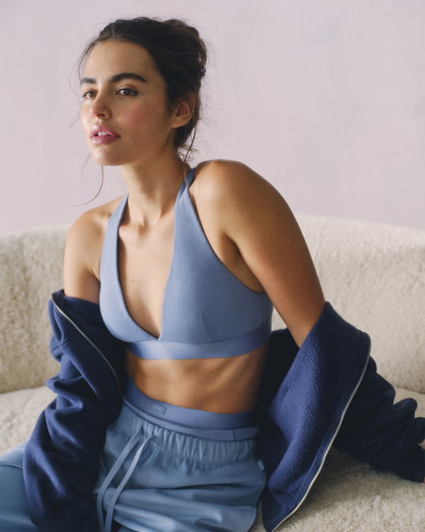 YPB Restore Rib Triangle Bra | Abercrombie & Fitch (US)