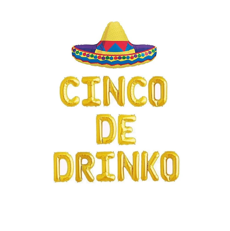 Cinco De Drinko Balloon Letters Fiesta Themed Birthday Decor | Etsy | Etsy (US)