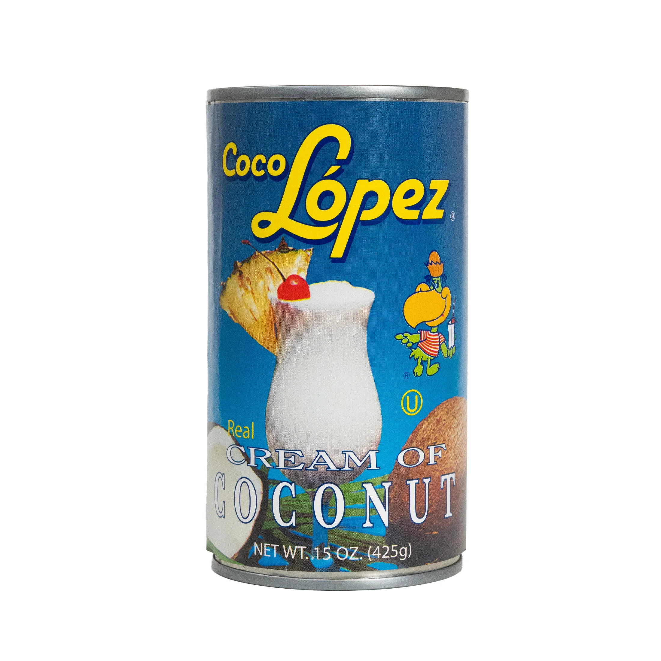 Coco Lopez Natural Real Cream of Coconut, 15oz, Shelf Stable, Aluminum Can, Good for Pina Coladas | Walmart (US)