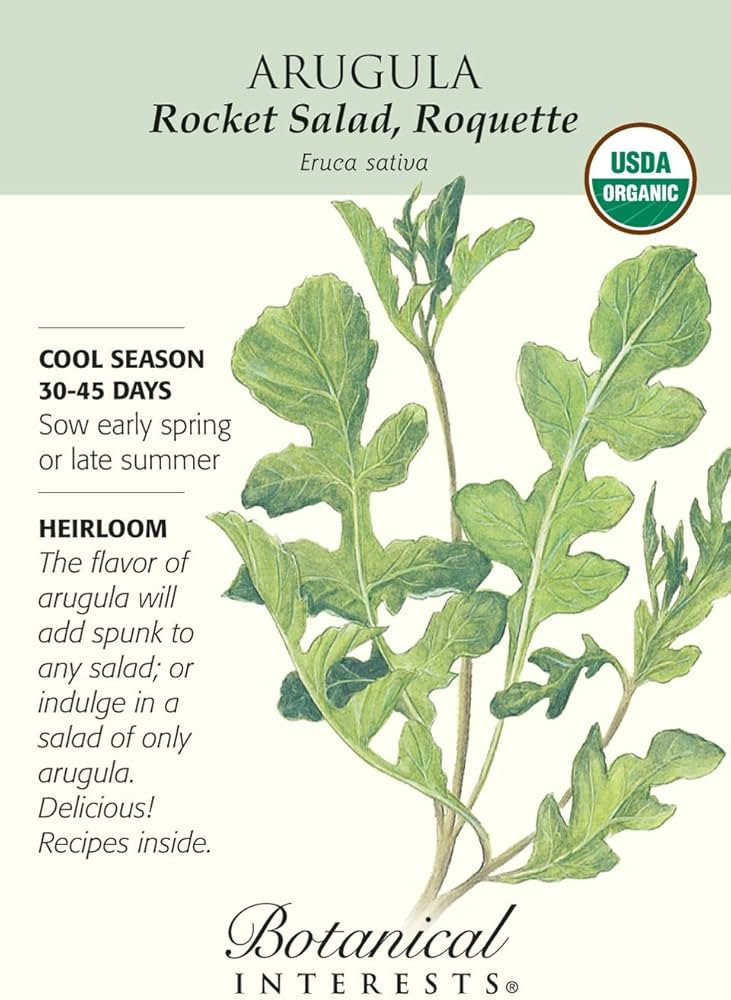 Botanical Interest - Arugula Rocket Salad (Certified Organic) | Amazon (US)