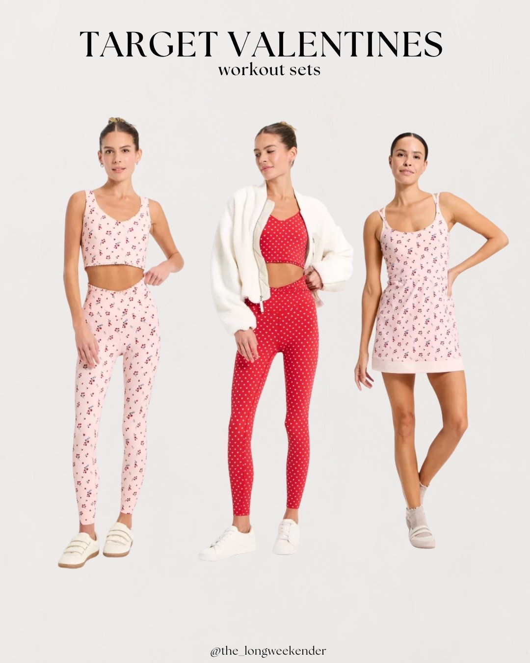 Valentines Day workout sets from Target! Ordered both of these + will be wearing them on repeat! 

#LTKFindsUnder50 #LTKfitnessgoals #LTKActive