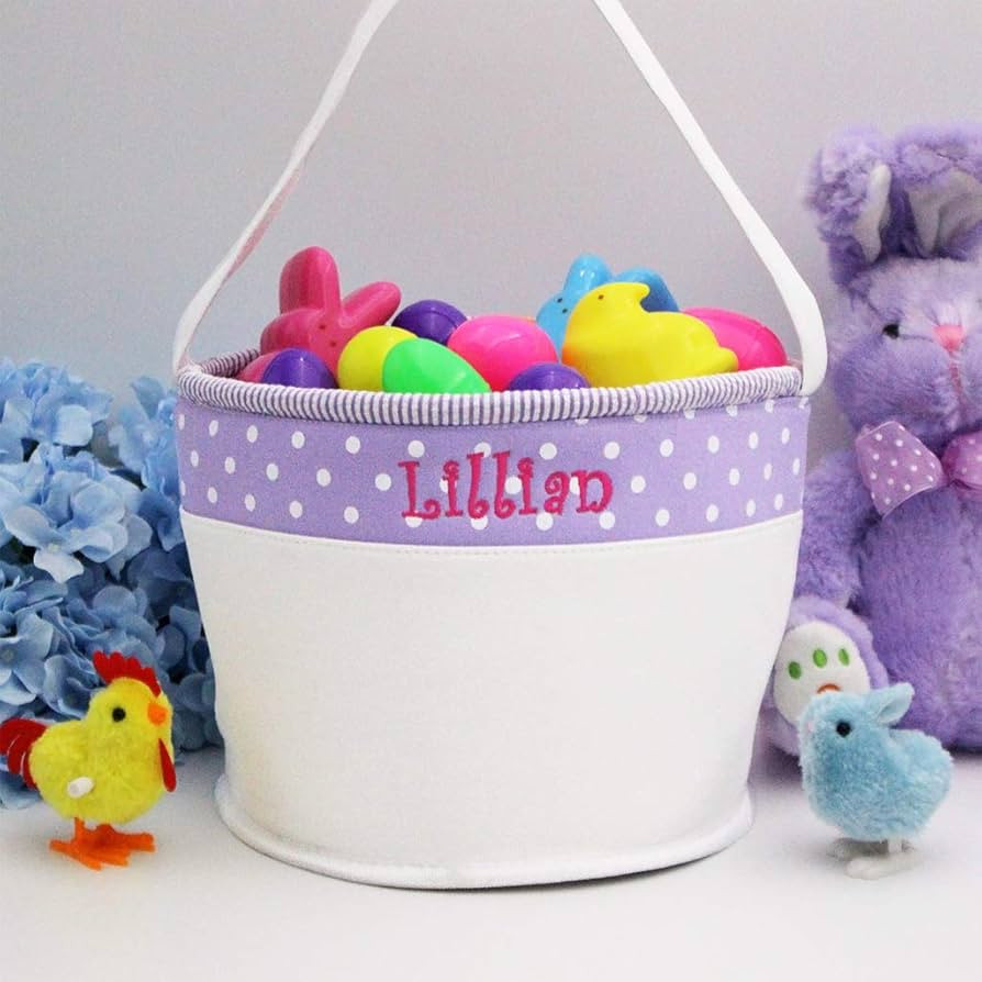 Personalized Soft and Light Easter Basket (Purple) | Amazon (US)