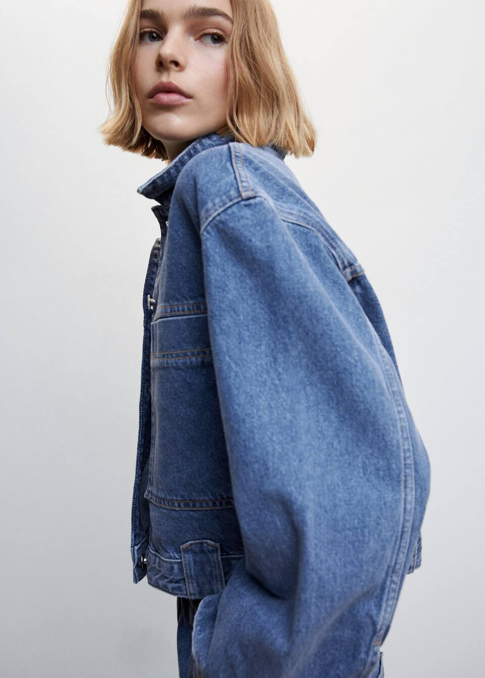 Pocketed denim jacket | MANGO (UK)