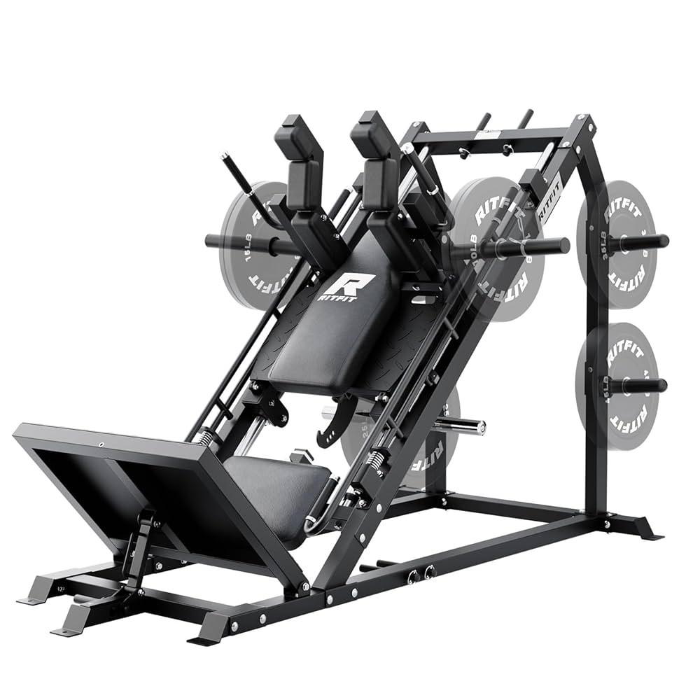 RitFit Gazelle Pro 3 in 1 Leg Press and Hack Squat Machine - High-Tensile Steel Leg Press Machine... | Amazon (US)