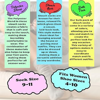 Winterlace 3 Pairs Slouch Socks for Women, Soft Extra Long Scrunch Knee High Sock, Bulk Pack | Amazon (US)