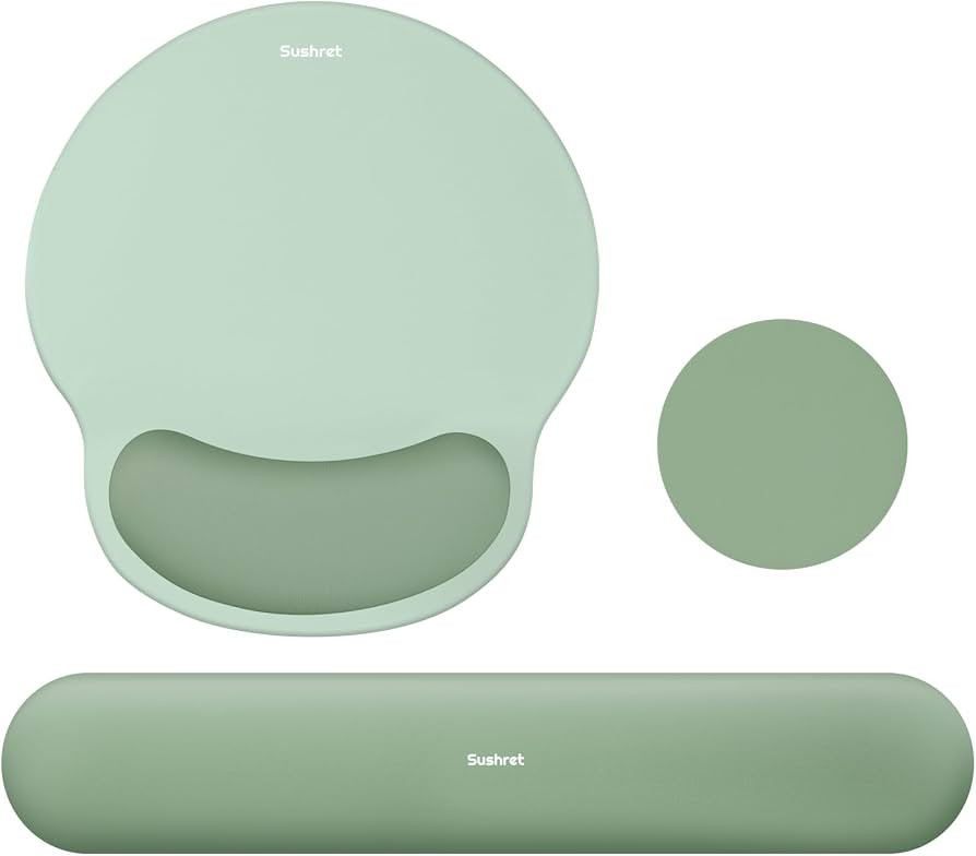 Mouse Pad and Keyboard Wrist Rest, 3-in-1 Gel Memory Foam Ergonomic Mouse Pad with Wrist Rest Set... | Amazon (US)